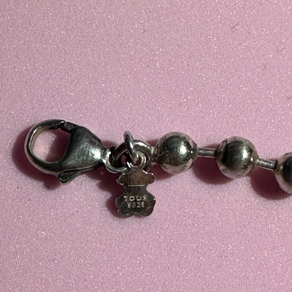 TOUS: Silver Beaded Charm Bracelet (USED) - Picture 9 of 13